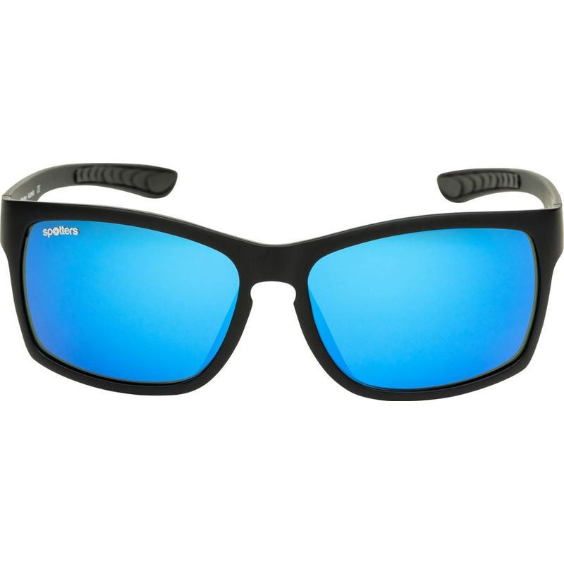 Spotters Savage Polarised Sunglasses (matt Black Ice Blue)