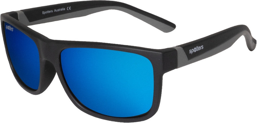 Spotters Kids Wombat Polarised Sunglasses (matt Black Blue)