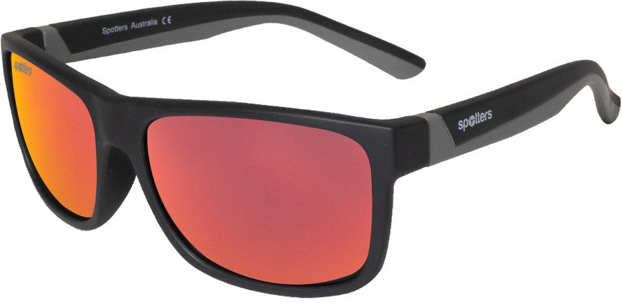 Spotters Kids Wombat Polarised Sunglasses (matt Black Red)