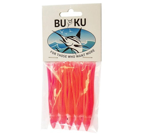 Buku Deep Drop 2.5" Octopus Skirts [cl:pink Glow - 5pk]