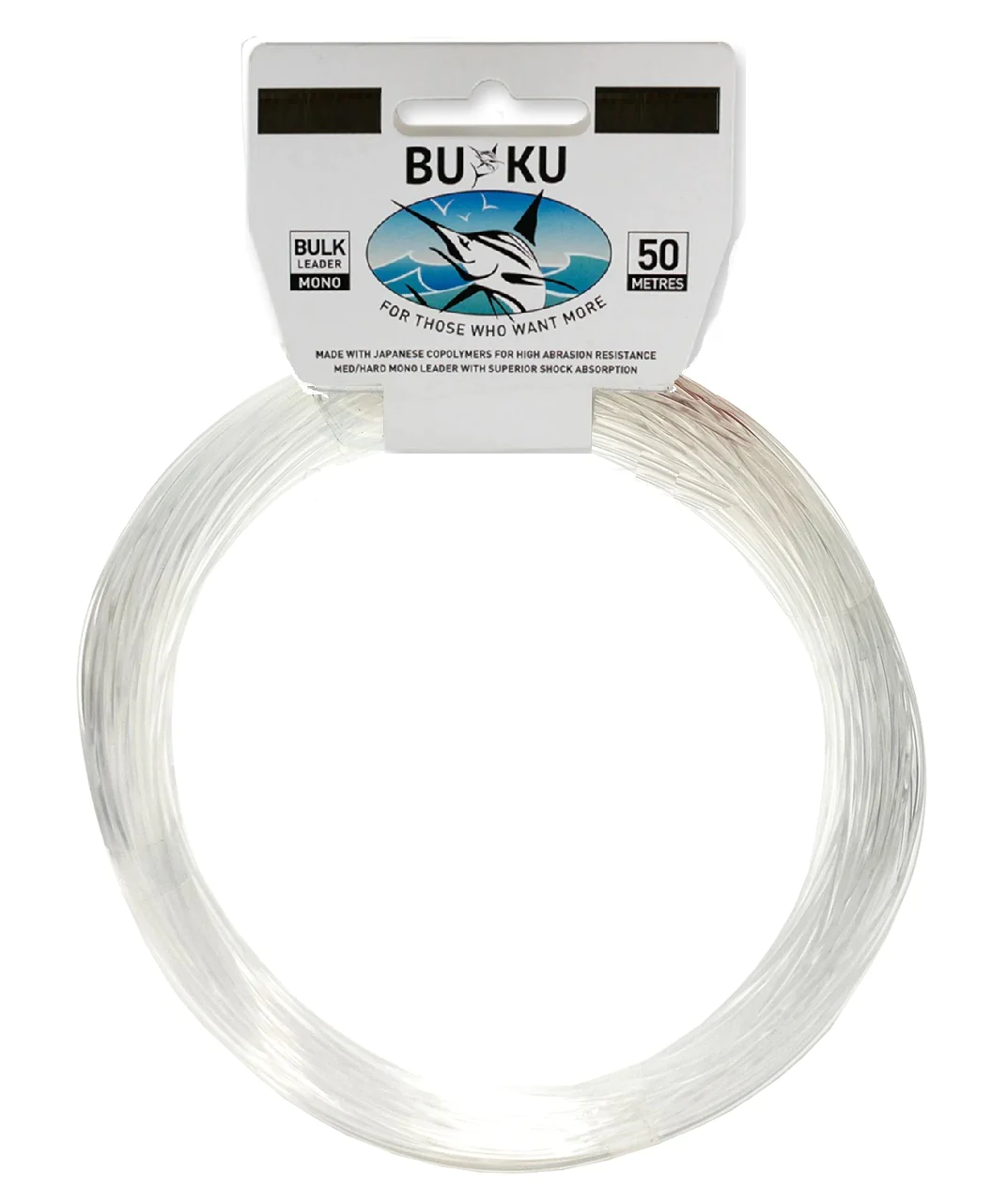 Buku Game Coil Monofilament Fishing Leader Clear