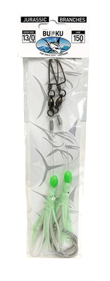 Buku Jurrasic Deep Drop Branches Pre-made Rigs 150lb [sz:13/0 - Green]