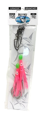 Buku Jurrasic Deep Drop Branches Pre-made Rigs 150lb [sz:13/0 - Pink]