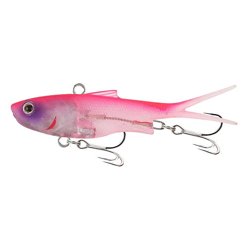 Samaki Vibelicious Fork 125mm 30gm Soft Vibe Lure &gt;&lt; [cl:pink Purple Head]