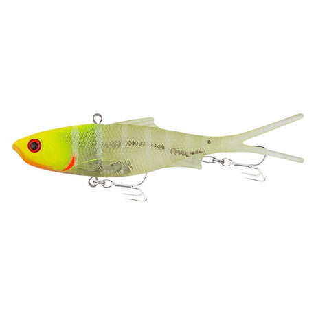 Samaki Vibelicious Fork 70mm 10gm Soft Vibe Lure >< [cl: Chart Uv Head]