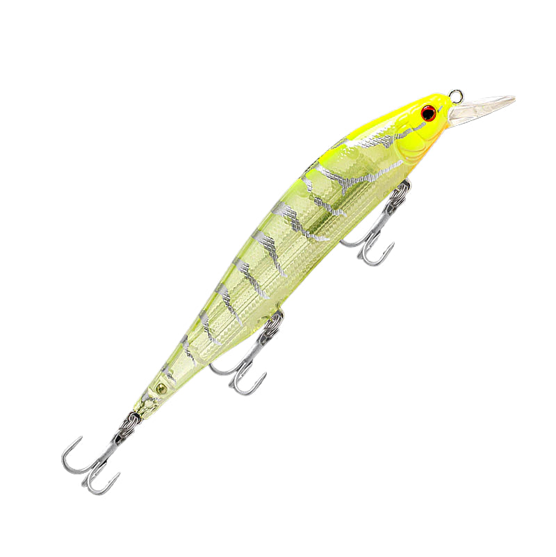 Fishcraft Slim Shady 115mm 14.6g Shallow Diver Hard Body Lure [cl:chart Uv Tiger]