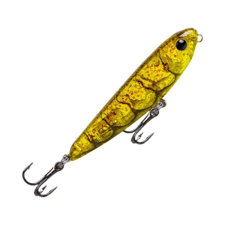 Fishcraft Snoop Dog 55mm 3.4g Floating Stickbait Lure [cl:spotted Prawn]