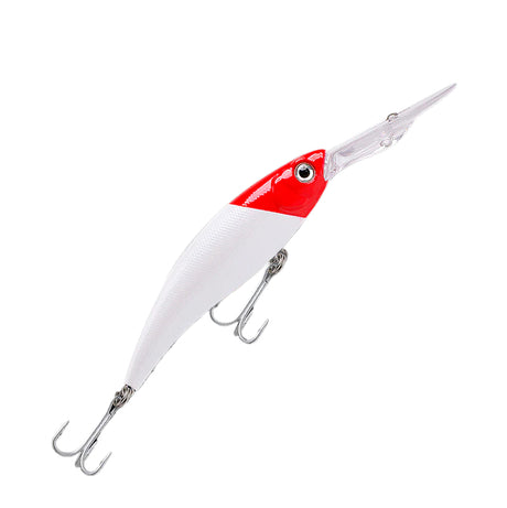 Fishcraft Dr Deep 120mm 36g Deep Diver Hard Body Lure [cl:white Redhead]