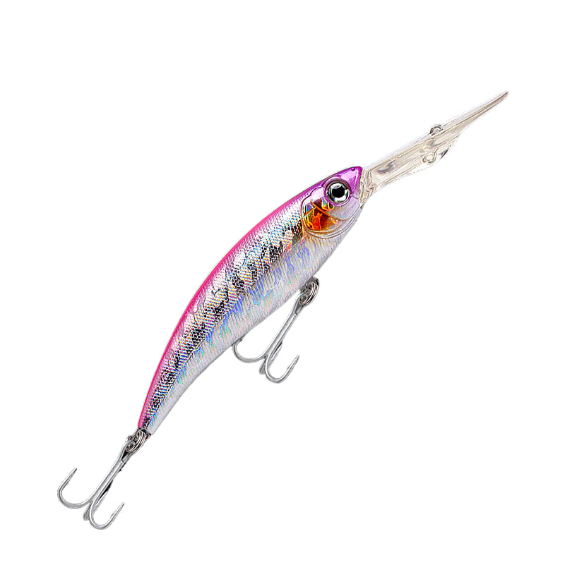 Fishcraft Dr Deep 120mm 36g Deep Diver Hard Body Lure [cl:pink Purple Head]