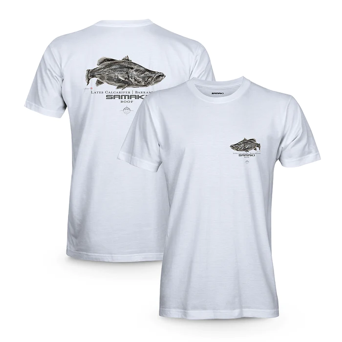 Samaki Barra Boof T-shirt White [sz:l]