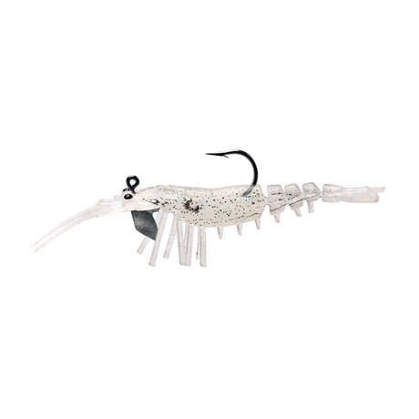 Samaki Live Shrimp 70mm Soft Plastic Lure [cl:ghost Prawn - 2pk]