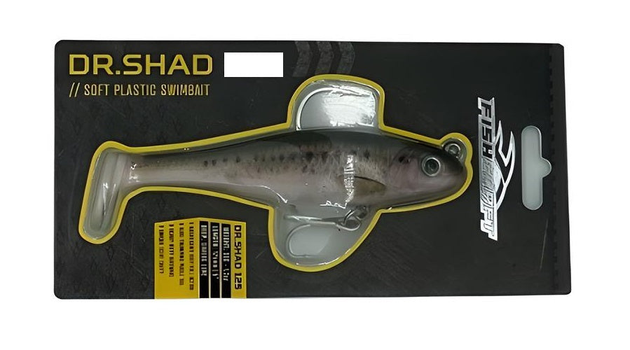 Fishcraft Dr Shad 100mm 20g Soft Plastic Swimbait Lure [cl:olive Shad]