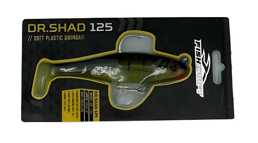 Fishcraft Dr Shad 125mm 38g Soft Plastic Swimbait Lure [cl:grunter]