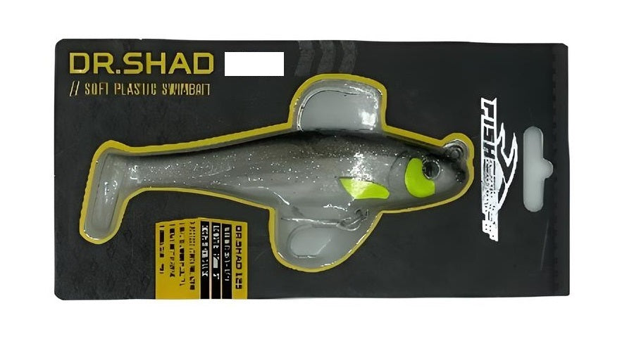 Fishcraft Dr Shad 150mm 64g Soft Plastic Swimbait Lure [cl:silver Shad]