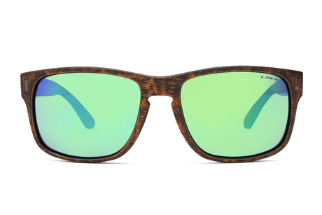 Liive The Lewy Mirror Polarised Sunglasses (brown Sanded)