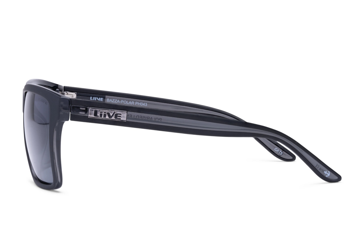 Liive Bazza Polarised Sunglasses Matt Black/xtal Black