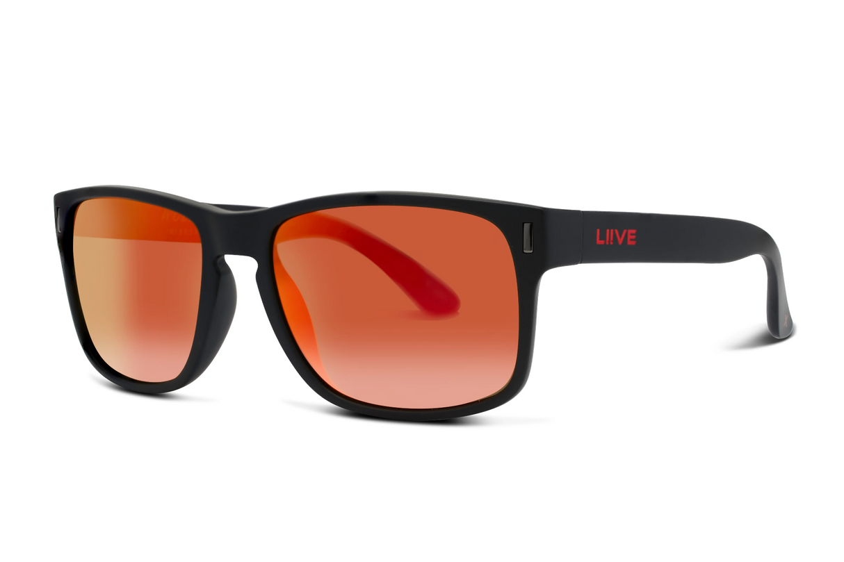 Liive X Wolf X Mirror Polarised Sunglasses (matt Xtal Black)