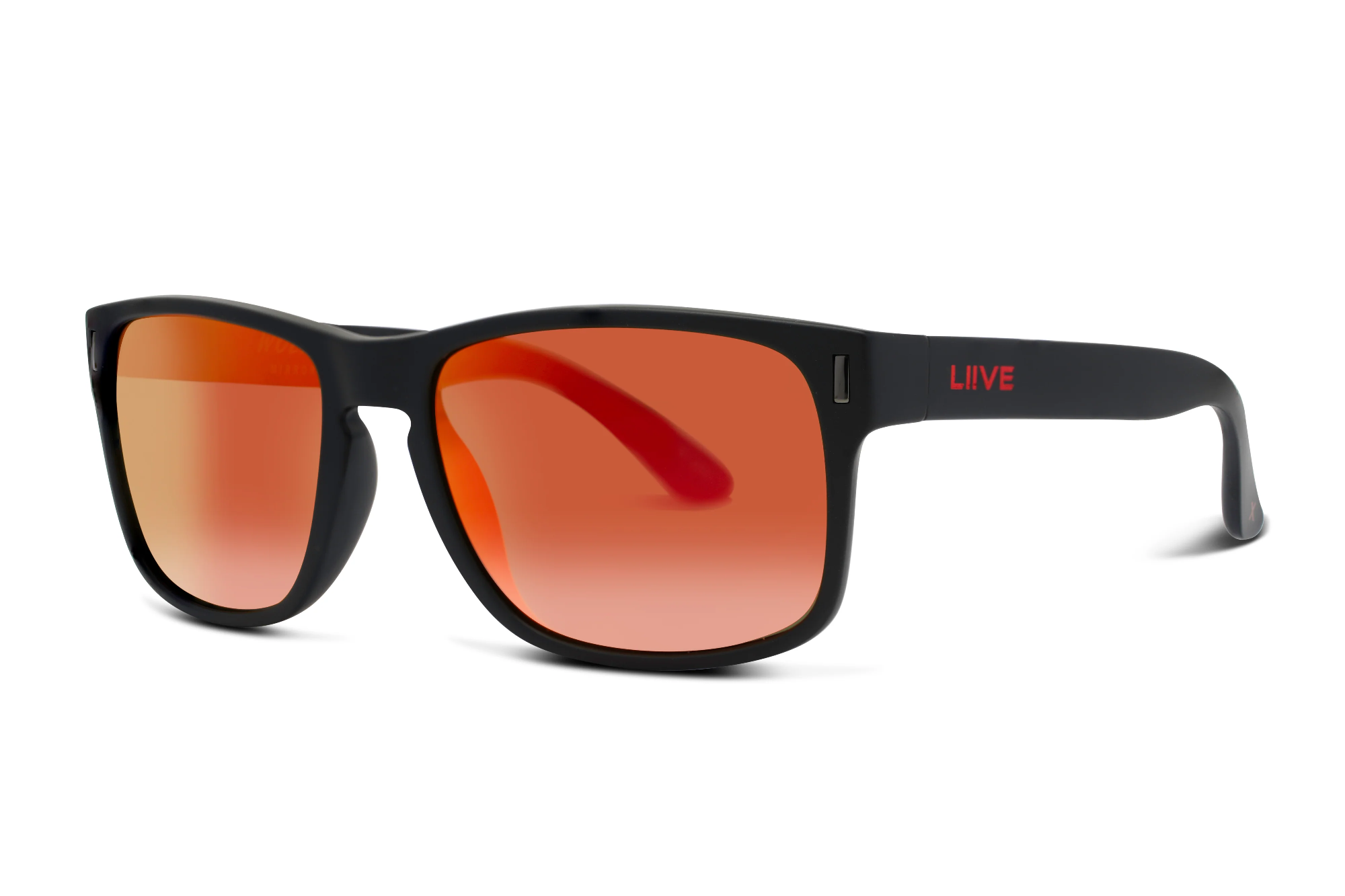 Liive X Wolf X Mirror Polarised Sunglasses (matt Xtal Black)