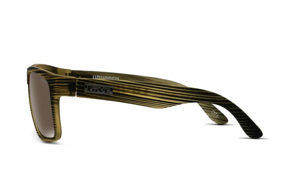 Liive Voyager Polarised Sunglasses (brown Stripe) &gt;