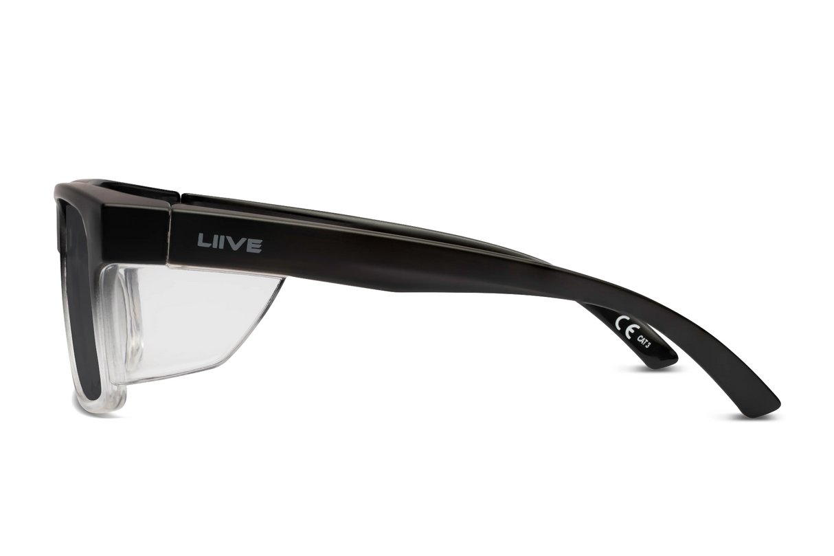 Liive Z Tradie Safety Sunglasses (matt Black Fade)