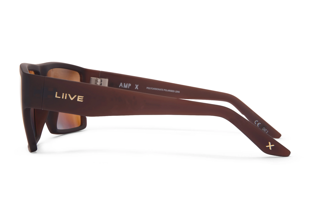 Liive X Amp X Polarised Sunglasses (beer Brown)