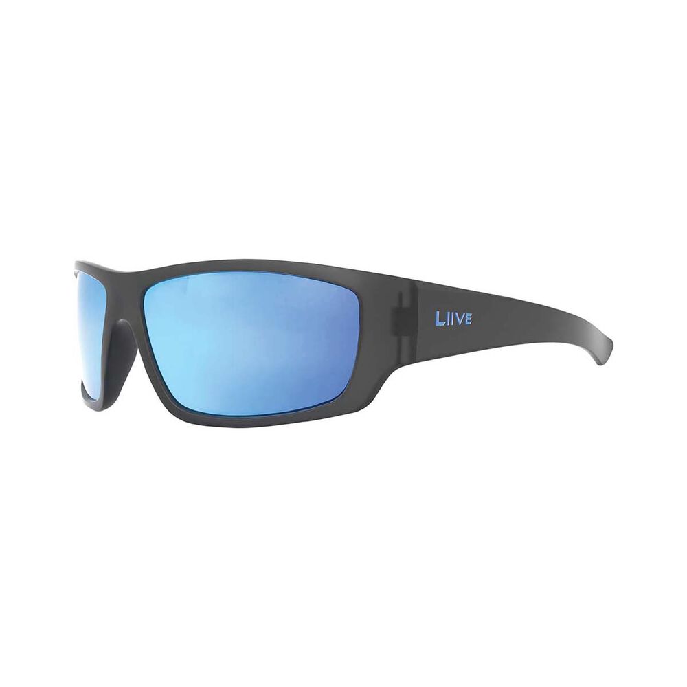 Liive X Padang X Mirror Polarised Sunglasses (matt Xtal Black Blue)