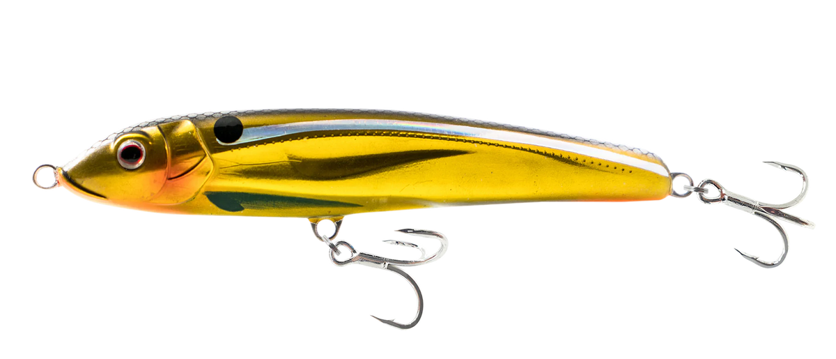 Nomad Riptide 115mm 20g Fatso Floating Stickbait Lure [cl:gold Buster]