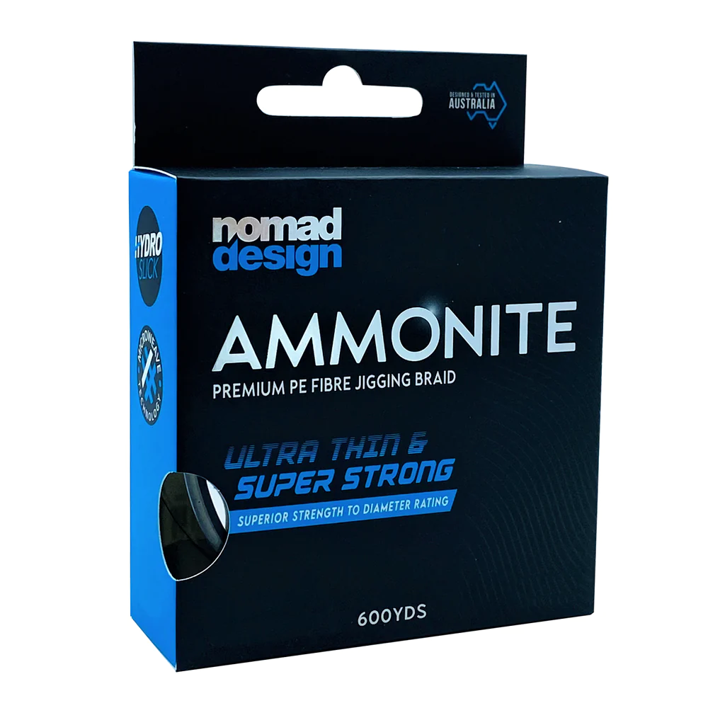 Nomad Ammonite Jigging Braided Fishing Line Multi Colour 600yds