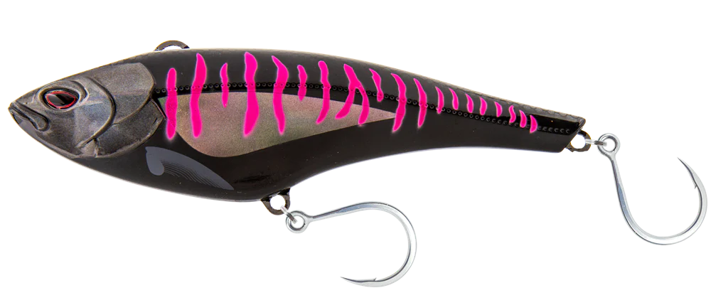 Nomad Madmacs 160mm 170g Bibless Hard Body Lure [cl:black Pink Mackerel]