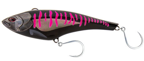 Nomad Madmacs 160mm 170g Bibless Hard Body Lure [cl:black Pink Mackerel]