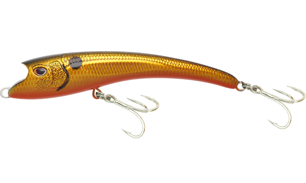 Nomad Maverick 90mm 14g Floating Surface Hard Body Lure [cl:gold Black Back]