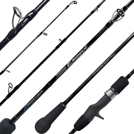 Ocean's Legacy Element Slow Jig Spinning Rod [sz:6'2"/pe 2/1pc/elsj-s62ml]