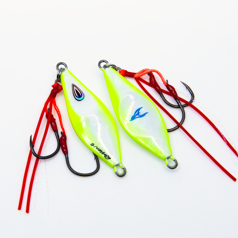Oceans Legacy Roven 10g Rigged Micro Jig Lure [cl:lemonade Glow]