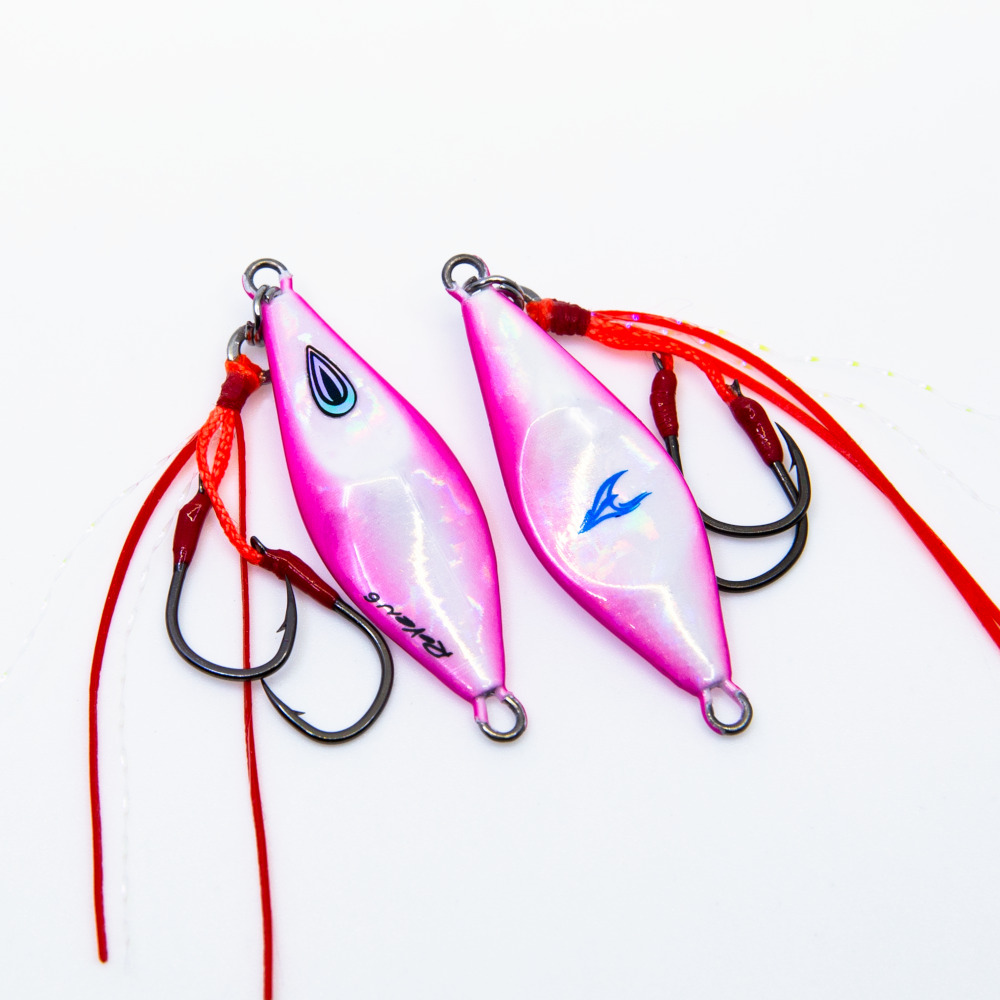 Oceans Legacy Roven 10g Rigged Micro Jig Lure [cl:hot Pink Glow]