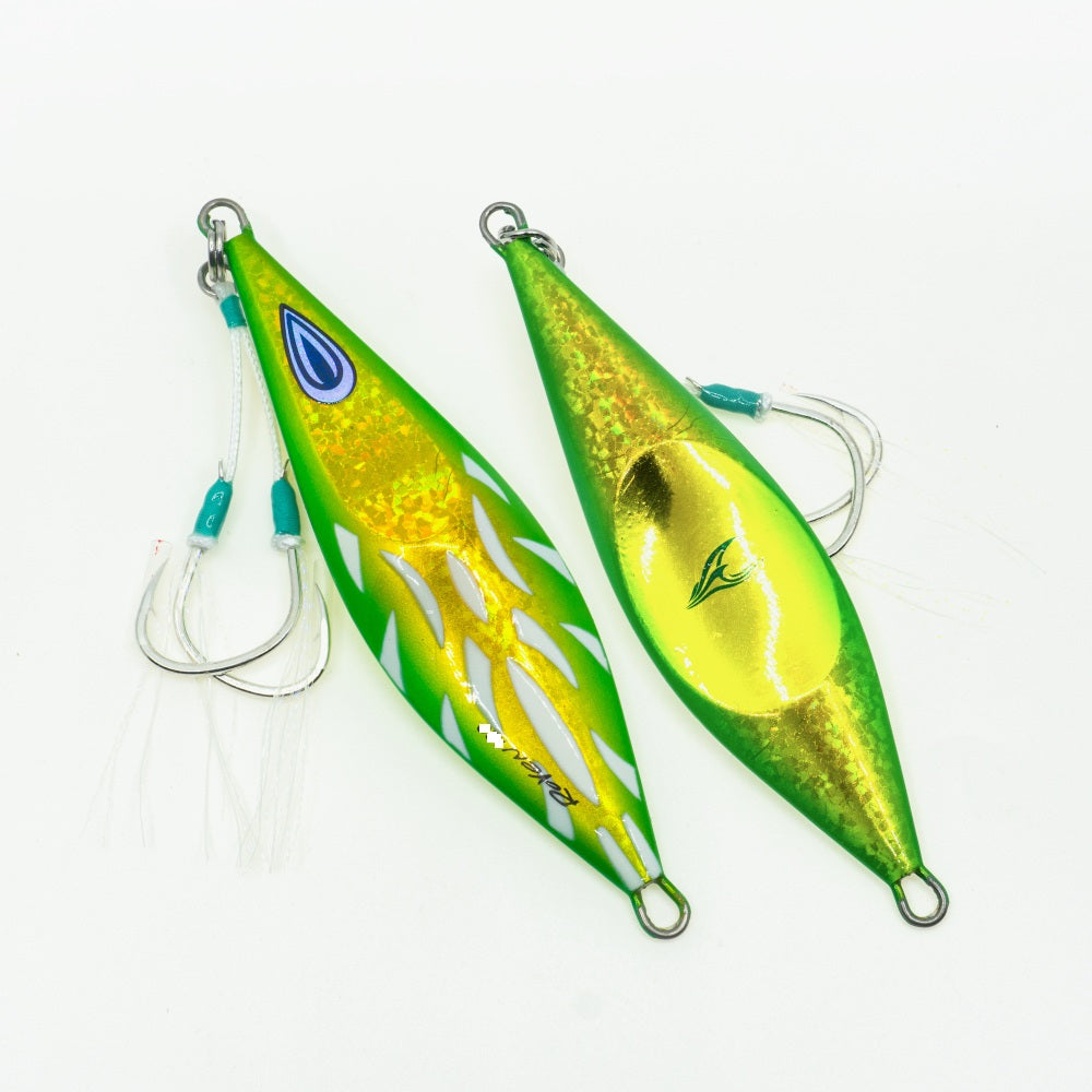 Oceans Legacy Roven 120g Rigged Jig Lure [cl:green Gold]