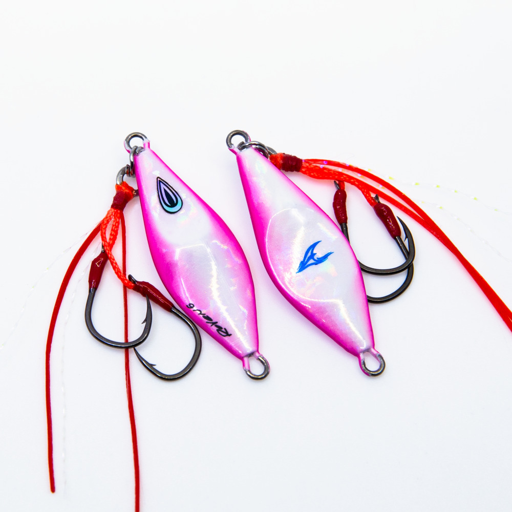 Oceans Legacy Roven 15g Rigged Micro Jig Lure [cl:hot Pink Glow]