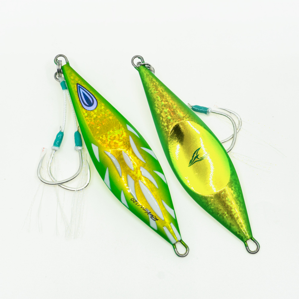 Oceans Legacy Roven 60g Rigged Jig Lure [cl:green Gold]