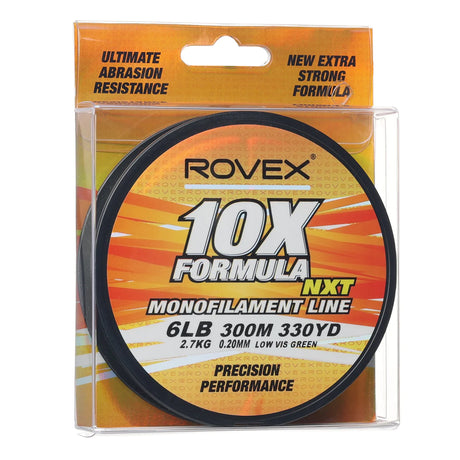 Rovex 10x Formula Monofilament Fishing Line Green