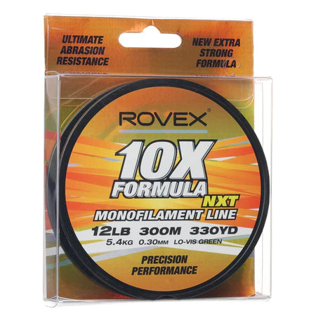 Rovex 10x Formula Monofilament Fishing Line Green