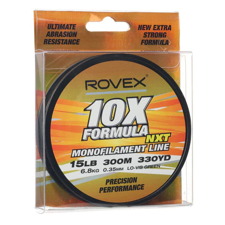 Rovex 10x Formula Monofilament Fishing Line Green