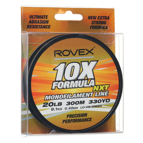 Rovex 10x Formula Monofilament Fishing Line Green